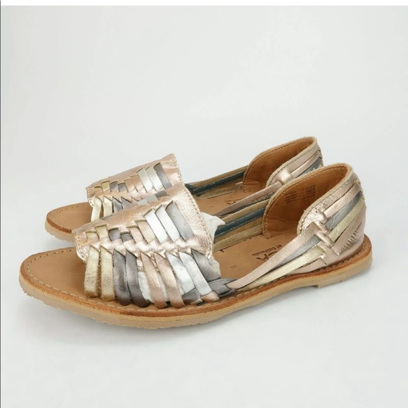 Sbicca Shoes Sbicca Jared Rose Gold Silver Leather Slip On